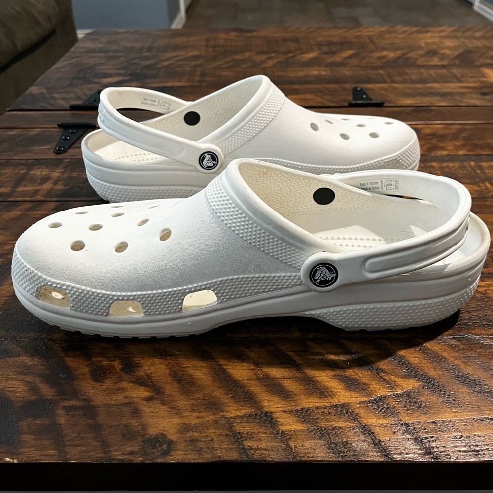 White Crocs